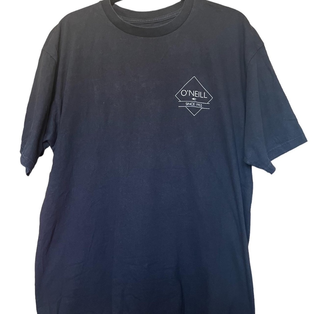 O'Neill black standard fit t-shirt with back graphic